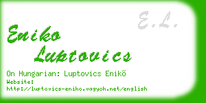 eniko luptovics business card