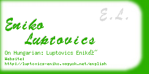 eniko luptovics business card